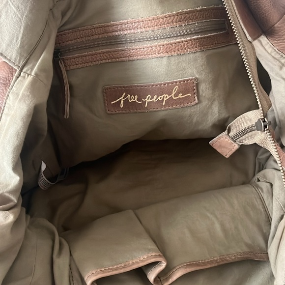 Free People Brown Leather Hobo Bag - Picture 3 of 4